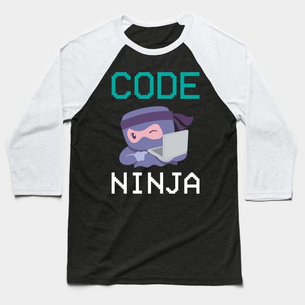 Code Ninja Software Engineer Developer Baseball T-Shirt by Gufbox